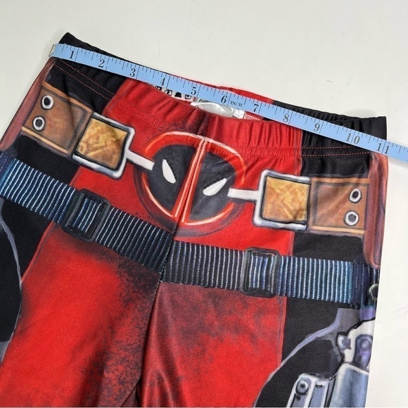 MARVEL Deadpool Comic Superhero Sexy Cosplay Halloween Costume Stretchy Leggings - Picture 9 of 11